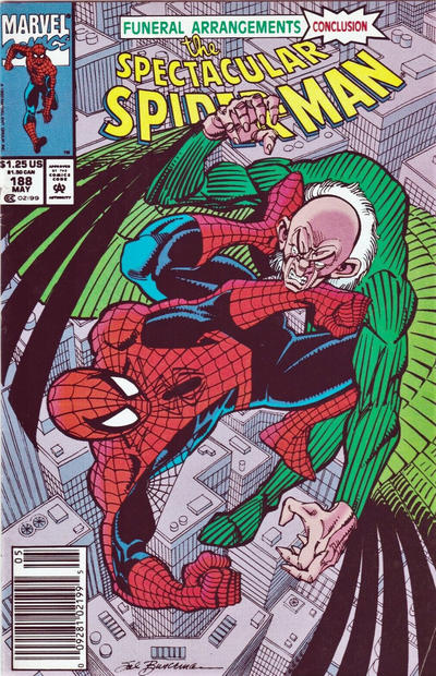 Cover for The Spectacular Spider-Man (Marvel, 1976 series) #188 [Newsstand]