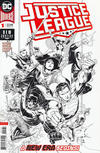 Cover for Justice League (DC, 2018 series) #1 [Jim Cheung Black and White Variant Cover]