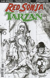 Cover Thumbnail for Red Sonja / Tarzan (2018 series) #6 [Cover F Black and White Sergio Dávila]