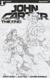 Cover Thumbnail for John Carter: The End (2017 series) #1 [Cover G Black and White Incentive Rubi]