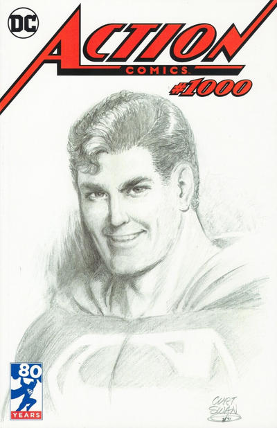 Cover for Action Comics (DC, 2011 series) #1000 [Dynamic Forces Curt Swan Sketch Cover]