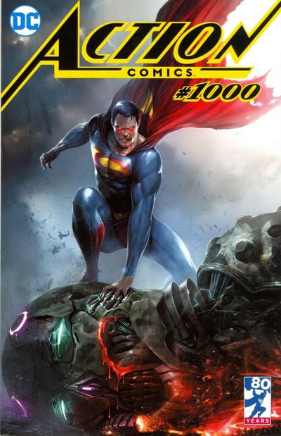 Cover for Action Comics (DC, 2011 series) #1000 [Frankie's Comics Francesco Mattina Cover]