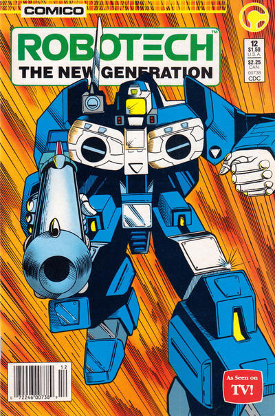 Cover for Robotech: The New Generation (Comico, 1985 series) #12 [Newsstand]