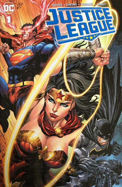 Cover for Justice League (DC, 2018 series) #1 [Unknown Comics Tyler Kirkham Cover]