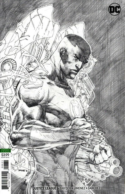 Cover for Justice League (DC, 2018 series) #6 [Jim Lee Pencils Only Variant Cover]
