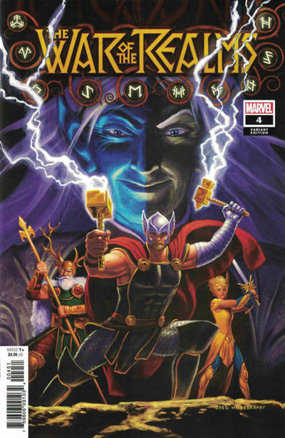 Cover for War of the Realms (Marvel, 2019 series) #4 [Greg Hildebrandt]