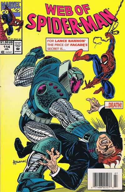 Cover for Web of Spider-Man (Marvel, 1985 series) #114 [Newsstand]