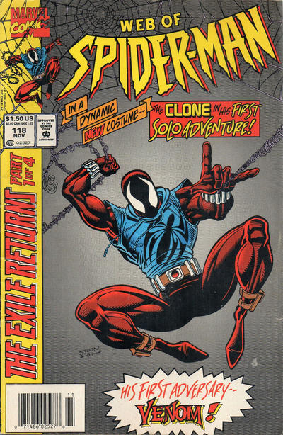 Cover for Web of Spider-Man (Marvel, 1985 series) #118 [Newsstand]