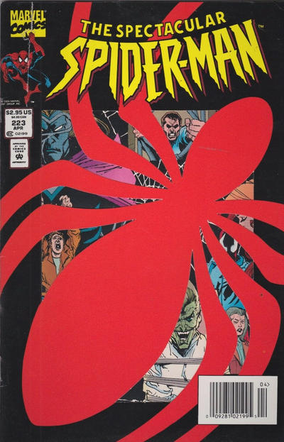 Cover for The Spectacular Spider-Man (Marvel, 1976 series) #223 [Newsstand - Deluxe]