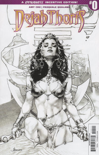 Cover for Dejah Thoris (Dynamite Entertainment, 2018 series) #0 [Cover B Black and White]
