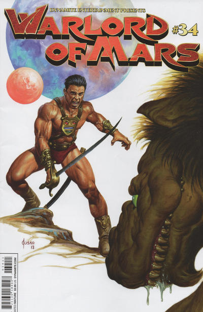 Cover for Warlord of Mars (Dynamite Entertainment, 2010 series) #34 [Cover A Joe Jusko]