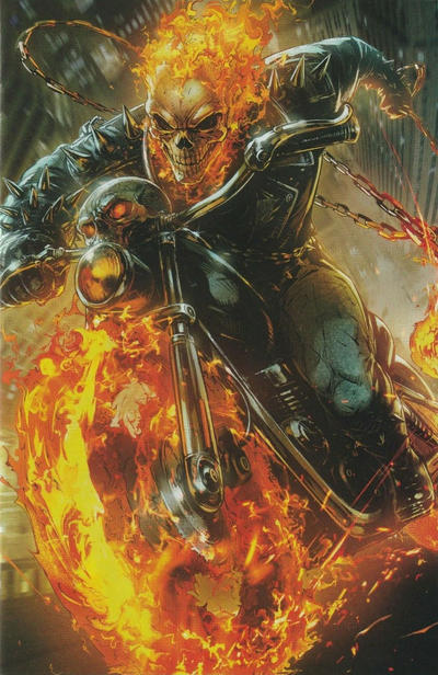Cover for Cosmic Ghost Rider (Marvel, 2018 series) #4 [Maxx Lim 'Battle Lines']