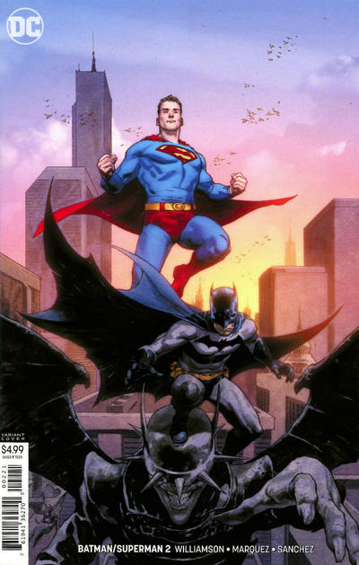 Cover for Batman / Superman (DC, 2019 series) #2 [Jerome Opeña Cardstock Variant Cover]