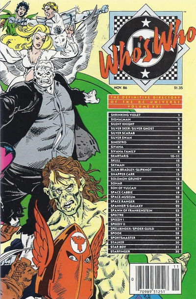 Cover for Who's Who: The Definitive Directory of the DC Universe (DC, 1985 series) #21 [Canadian]
