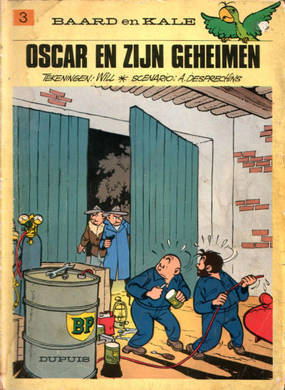 Cover for Baard en Kale (Dupuis, 1954 series) #3 - Oscar en zijn geheimen [Herdruk 1984]