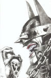 Cover Thumbnail for The Batman Who Laughs (2019 series) #1 [Unknown Comics Mico Suayan Without Background Black and White Virgin Cover]