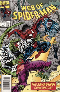 Cover Thumbnail for Web of Spider-Man (Marvel, 1985 series) #111 [Newsstand]