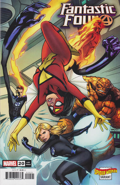 Cover for Fantastic Four (Marvel, 2018 series) #20 (665) [Ema Lupacchino 'Spider-Woman']