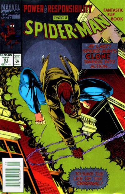 Cover for Spider-Man (Marvel, 1990 series) #51 [Flipbook] [Newsstand]