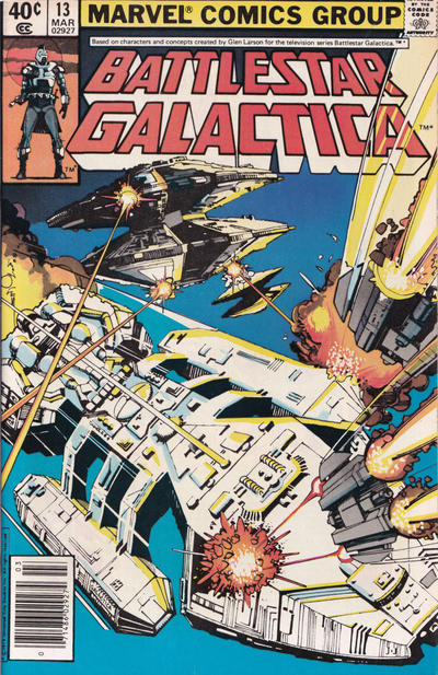 Cover for Battlestar Galactica (Marvel, 1979 series) #13 [Newsstand]
