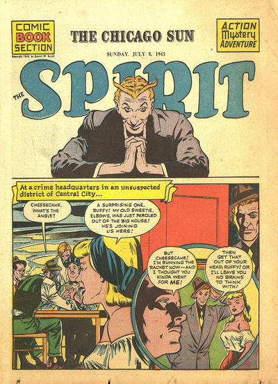Cover for The Spirit (Register and Tribune Syndicate, 1940 series) #7/8/1945 [Chicago Sun]
