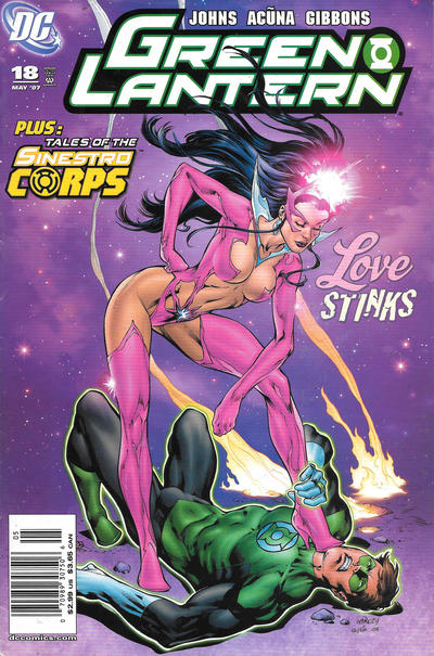 Cover for Green Lantern (DC, 2005 series) #18 [Newsstand]