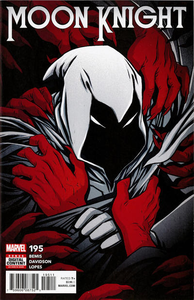 Cover for Moon Knight (Marvel, 2016 series) #195 [Becky Cloonan]
