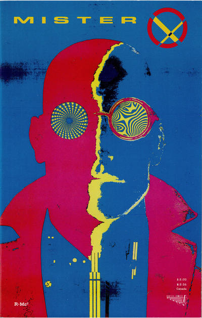 Cover for Mister X (Vortex, 1989 series) #1 [Red and Blue]