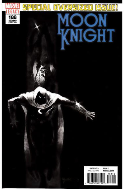 Cover for Moon Knight (Marvel, 2016 series) #188 [Second Printing Sienkiewicz Cover Variant]