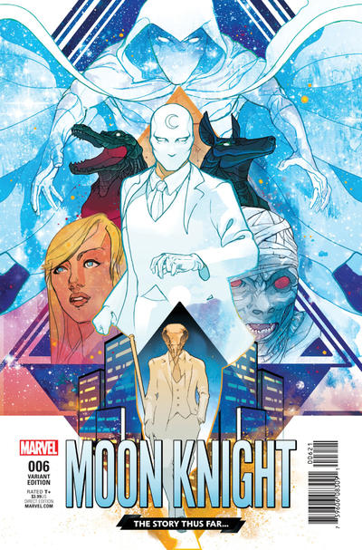 Cover for Moon Knight (Marvel, 2016 series) #6 [Incentive Christian Ward 'The Story Thus Far' Variant]