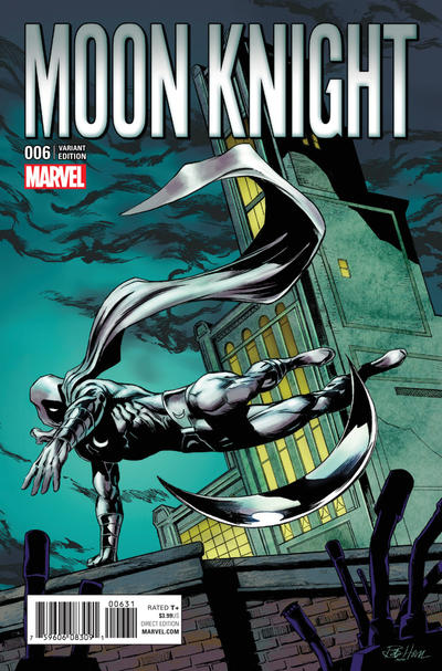 Cover for Moon Knight (Marvel, 2016 series) #6 [Incentive Bob Hall Classic Variant]