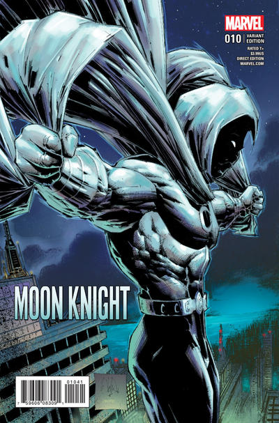 Cover for Moon Knight (Marvel, 2016 series) #10 [Incentive Whilce Portacio Classic Variant]