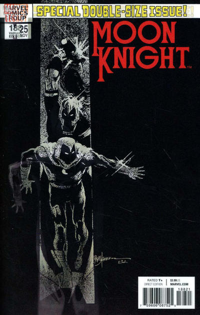 Cover for Moon Knight (Marvel, 2016 series) #188 [Bill Sienkiewicz Lenticular Homage Cover]