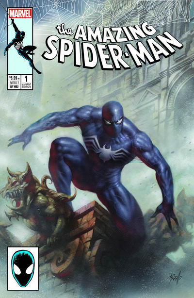Cover for Amazing Spider-Man (Marvel, 2018 series) #1 (802) [Variant Edition - Sanctum Sanctorum Exclusive - Lucio Parrillo Virgin Cover]