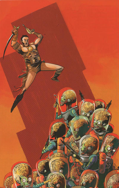 Cover for Warlord of Mars Attacks (Dynamite Entertainment, 2019 series) #5 [Virgin Art Cover Sebastián Piriz]