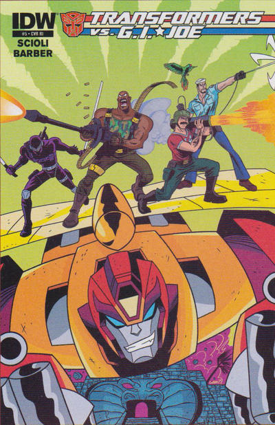 Cover for The Transformers vs. G.I. Joe (IDW, 2014 series) #5 [Cover RI]