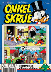 Cover Thumbnail for Onkel Skrue (Hjemmet / Egmont, 1976 series) #3/1991