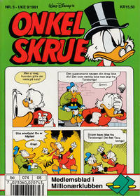 Cover Thumbnail for Onkel Skrue (Hjemmet / Egmont, 1976 series) #5/1991