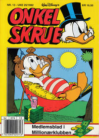 Cover Thumbnail for Onkel Skrue (Hjemmet / Egmont, 1976 series) #13/1992
