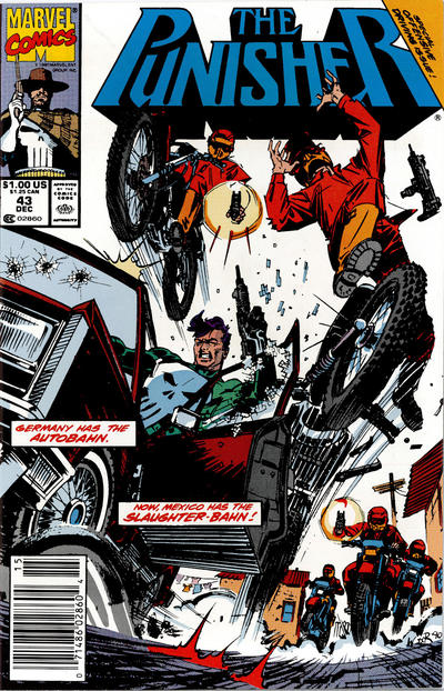 Cover for The Punisher (Marvel, 1987 series) #43 [Newsstand]