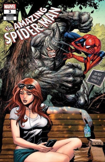 Cover for Amazing Spider-Man (Marvel, 2018 series) #3 (804) [Variant Edition - Unknown Comics Exclusive - Tyler Kirkham Cover]
