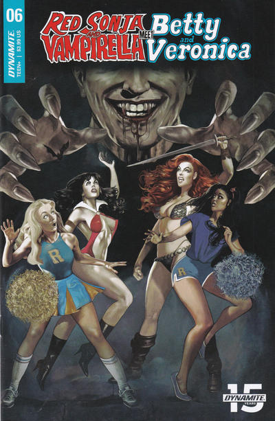 Cover for Red Sonja and Vampirella Meet Betty and Veronica (Dynamite Entertainment, 2019 series) #6 [Cover C Laura Braga]