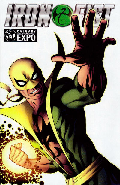 Cover for Iron Fist (Marvel, 2017 series) #1 [2017 Fan Expo Calgary Exclusive - Mike McKone White Out]