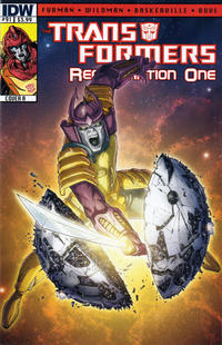 Cover Thumbnail for Transformers: Regeneration One (IDW, 2012 series) #91 [Cover A - Andrew Wildman]