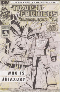 Cover Thumbnail for Transformers: Regeneration One (IDW, 2012 series) #96 [Cover RI - Geoff Senior Original Art Board]