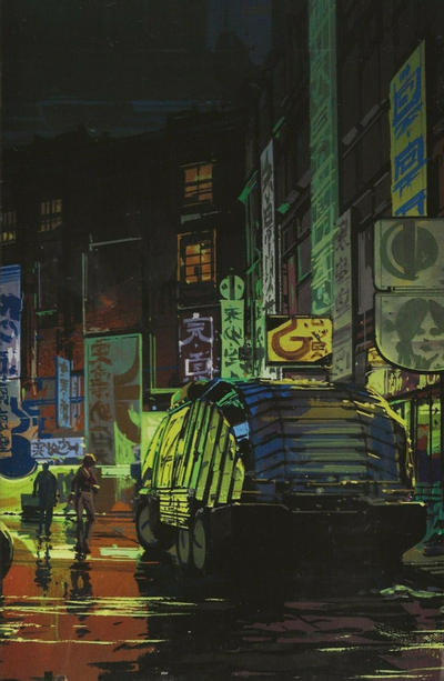 Cover for Blade Runner 2019 (Titan, 2019 series) #1 [Syd Mead Virgin Art]