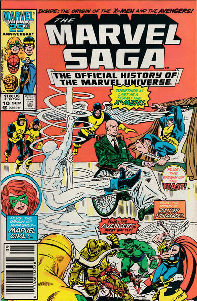 Cover for The Marvel Saga the Official History of the Marvel Universe (Marvel, 1985 series) #10 [Direct]
