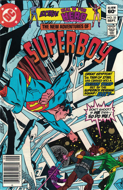 Cover for The New Adventures of Superboy (DC, 1980 series) #33 [Newsstand]