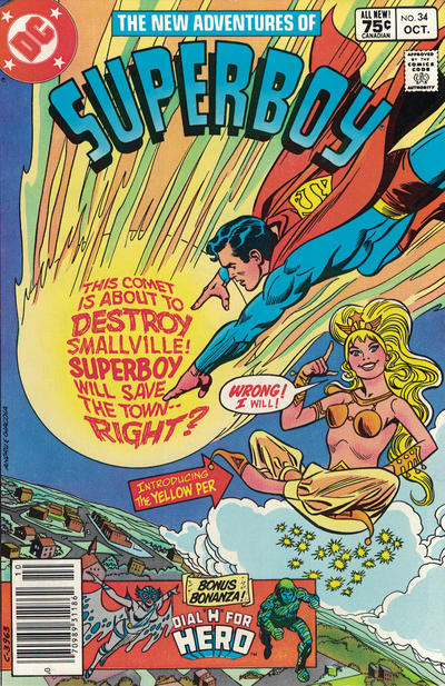 Cover for The New Adventures of Superboy (DC, 1980 series) #34 [Canadian]