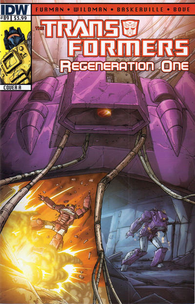Cover for Transformers: Regeneration One (IDW, 2012 series) #89 [Cover A - Andrew Wildman]
